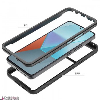 360 laipsnių smūgiams atsparus dėklas (Xiaomi Redmi Note 13 Pro 5G/Poco X6 5G) 360 laipsnių smūgiams atsparus dėklas (Xiaomi Redmi Note 13 Pro 5G/Poco X6 5G)